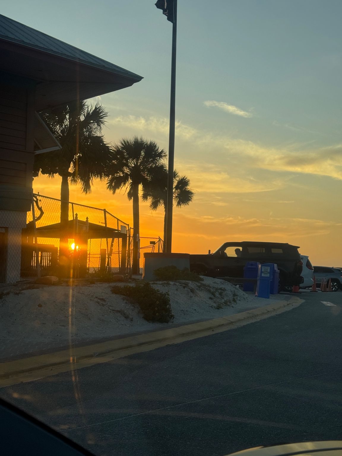 Sunset at Bonita Beach Park near Curadel Pharma